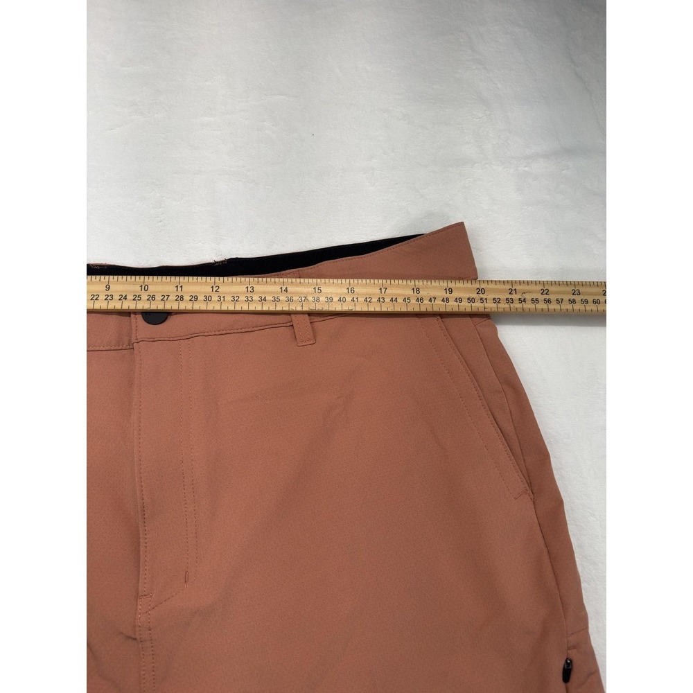 Hurley Shorts Mens 38 Brown 8 Inch Inseam Chino Flat Front Stretch Casual Golf - Picture 2 of 7